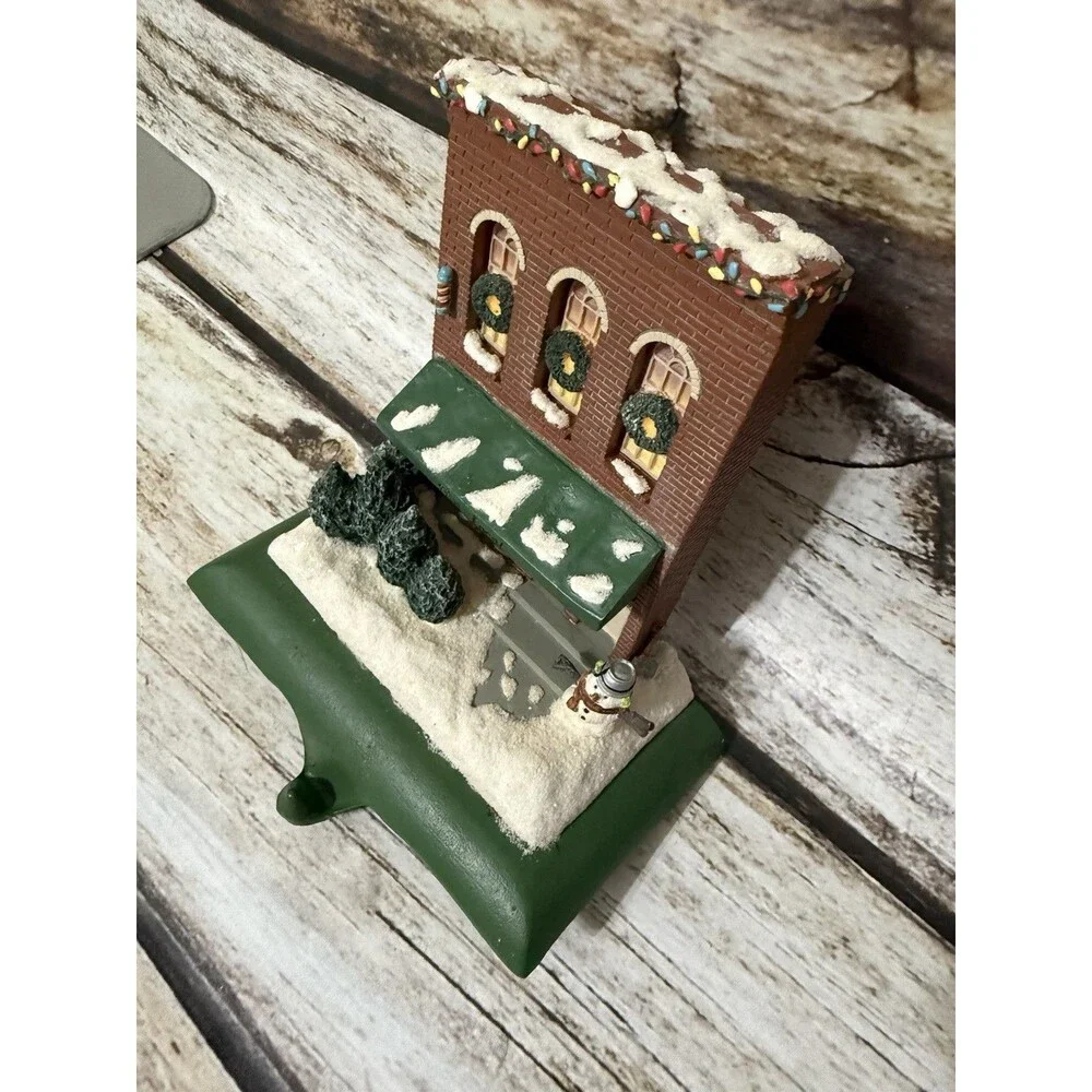 HALLMARK Mitford The Local Cast Iron Stocking Holder Hanger